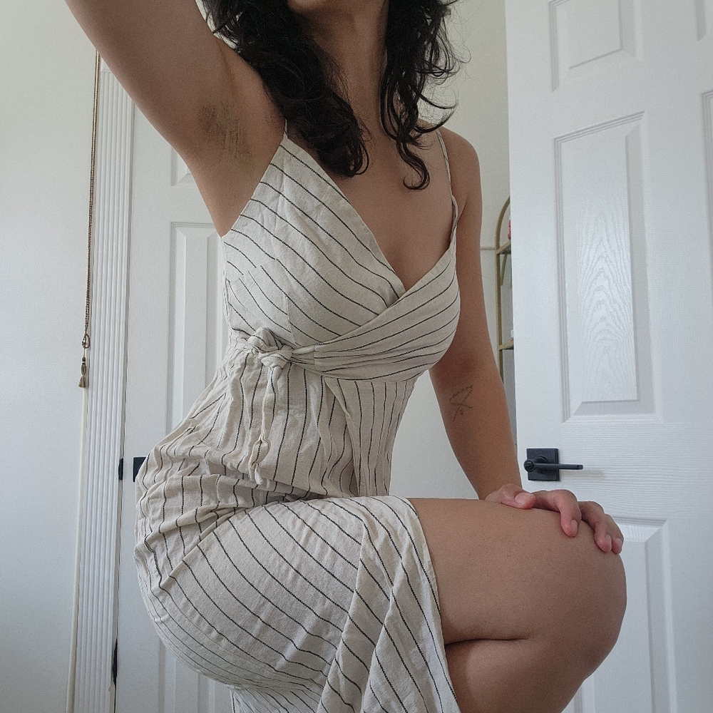Beach wrapping dress